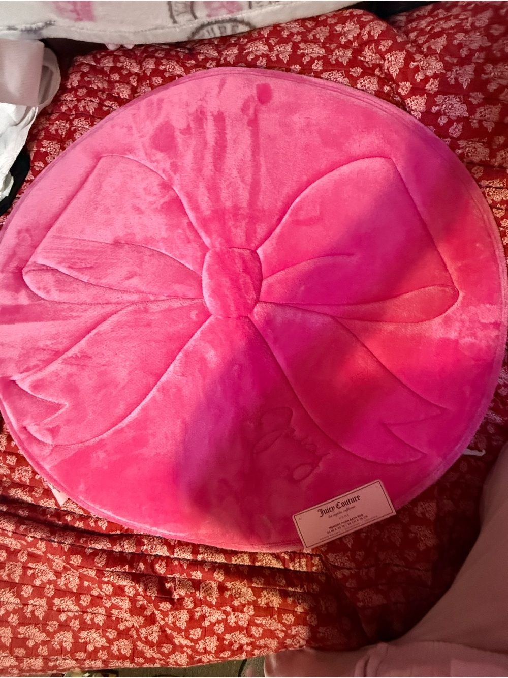 Juicy Couture Plush Pink Memory Foam Bath Rug
